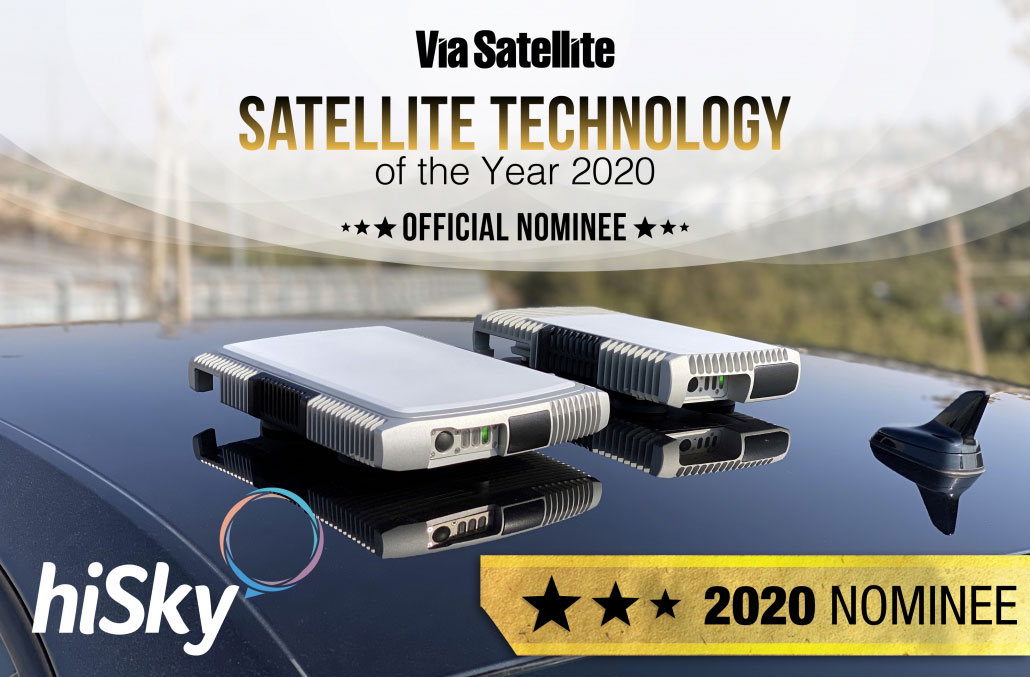 hiSky is proud to announce that the Smartellite™ IoT Network Service has been nominated for Via Satellite’s 2020 Satellite Technology of the Year Award